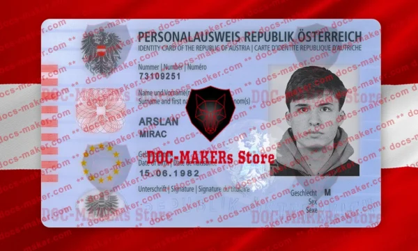 Austria ID Card – PSD Template